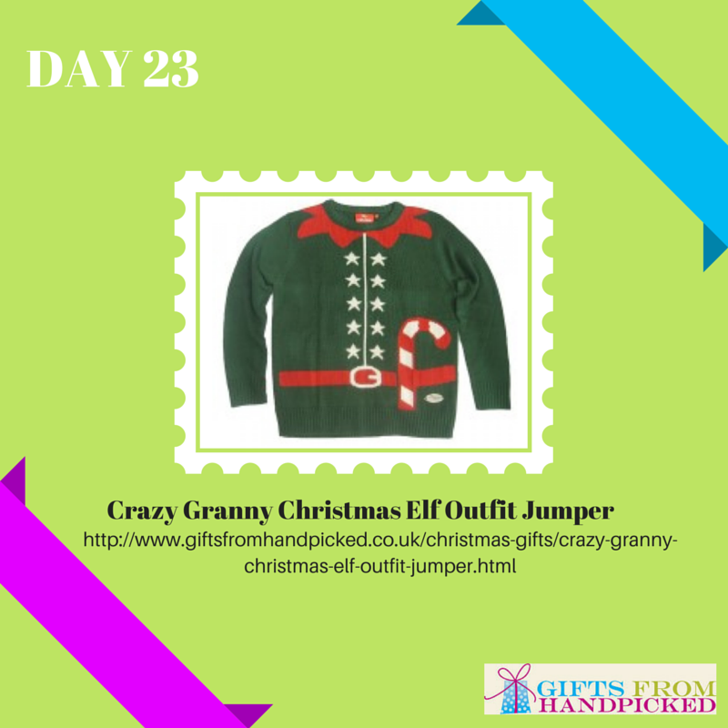 crazy granny christmas elf outfit jumper