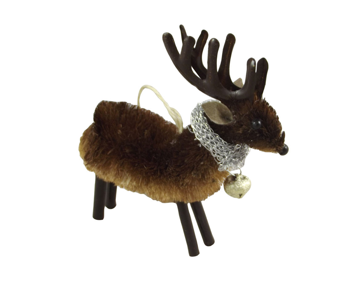 reindeer textured christmas decoration