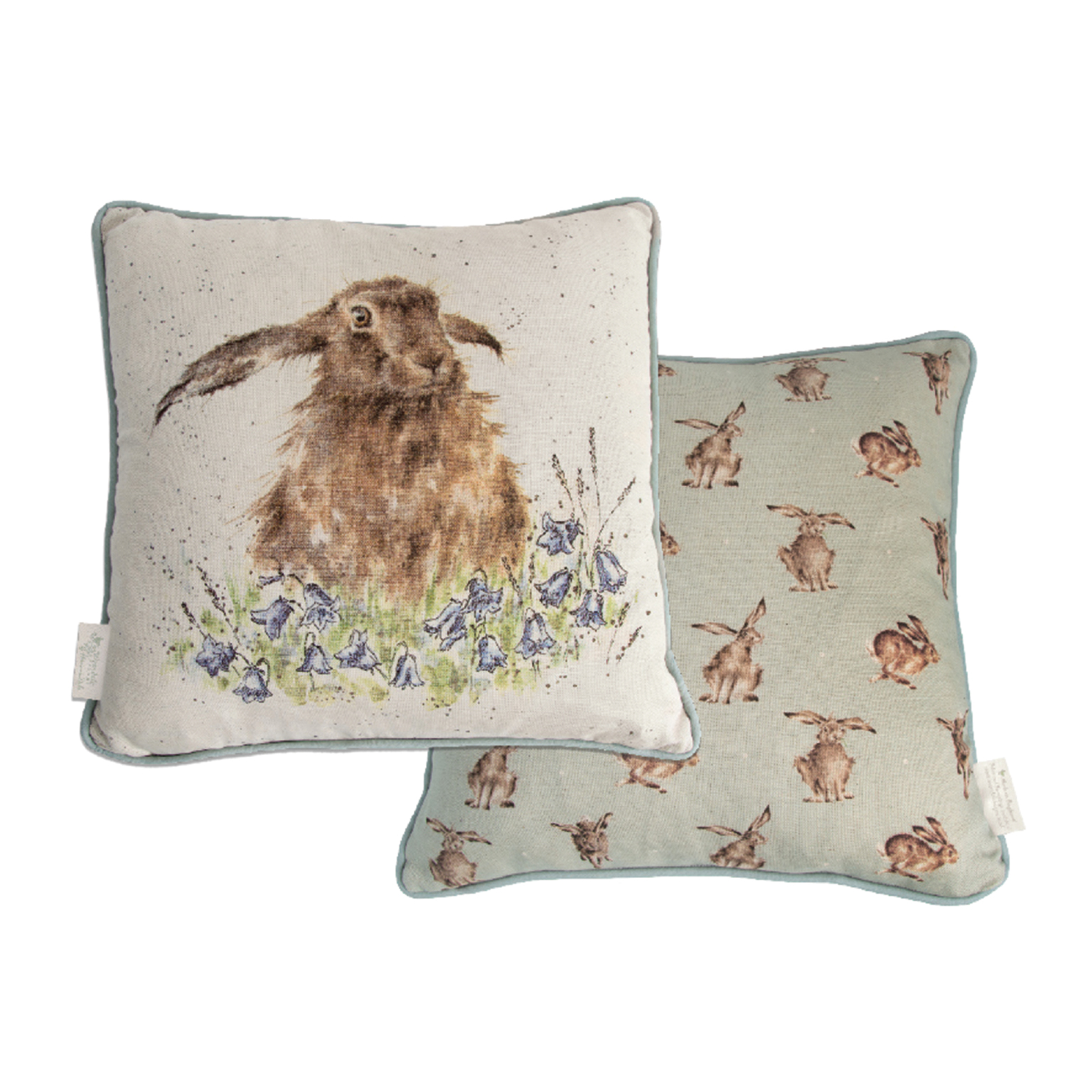 wrendale designs hare cushion