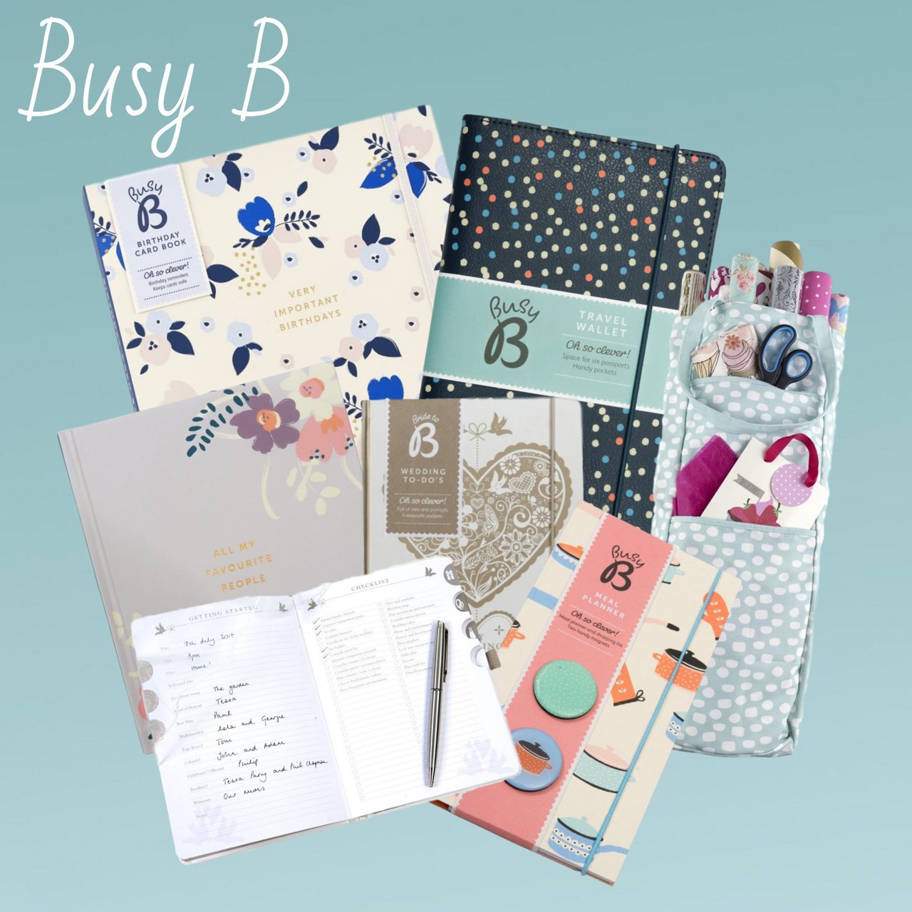 Busy b stationery range including wedding planner