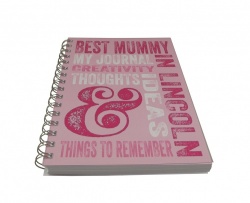 Best Mummy in Lincoln Lined Wiro Bound Notebook