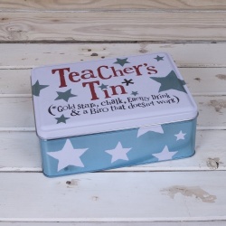 Bright Side Novelty Teachers Storage Tin