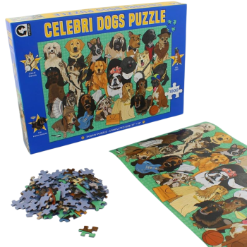 Ginger Fox Games Celebrity Dogs Novelty Puzzle