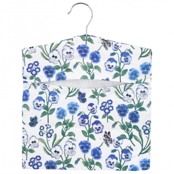 Gisela Graham Violets Design Spring Themed Peg Bag