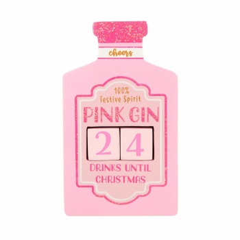 Sass & Belle Pink Gin Christmas Countdown Block