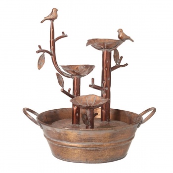 Heaven Sends Bronze Bird Design Garden Ornament With Water Feature
