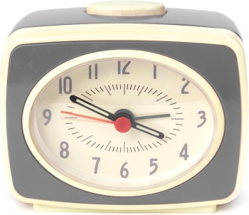 Kikkerland Classic Grey Alarm Clock Home Accessory