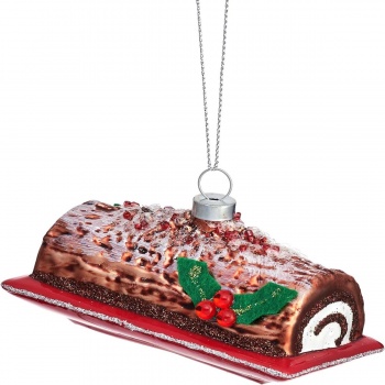 Sass and Belle Yule Log Christmas Tree Decoration