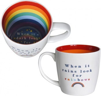 WPL Gifts When It Rains Look For Rainbows Mug