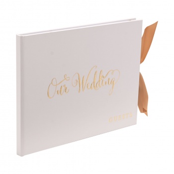 Widdop Gold Foil Wedding Guest Book
