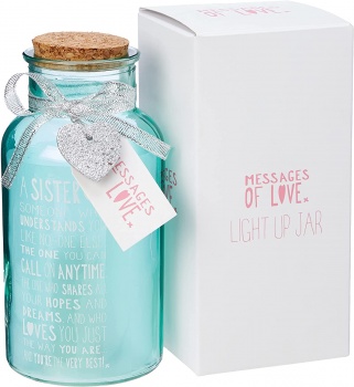 Xpressions Messages of Love Sister Light Up Jar
