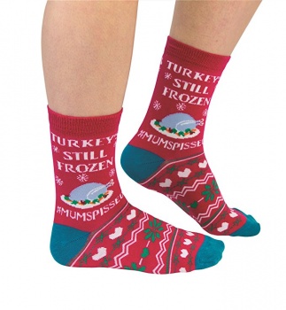 Cockney Spaniel Ladies Novelty Christmas Socks
