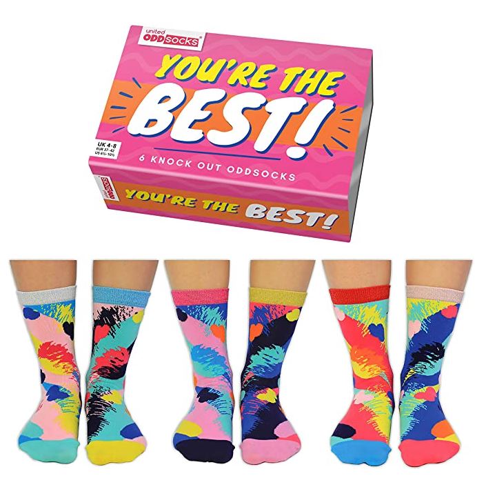 United Oddsocks Women's You're The Best Gift Box