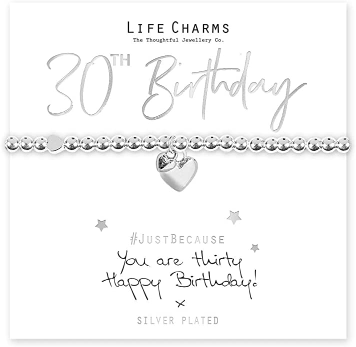 Life Charms 30th Birthday Gift Boxed Bracelet