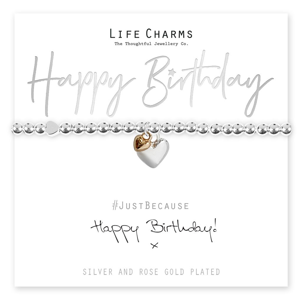Life Charms Happy Birthday Gift Boxed Bracelet