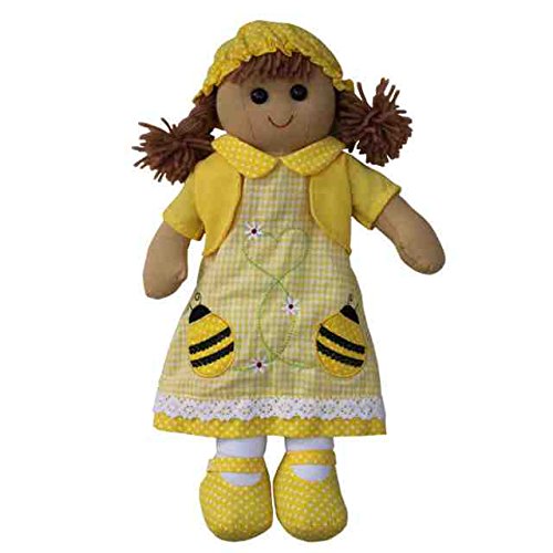 Powell Craft Childrens Fabric Rag Doll - Bumble Bee Design