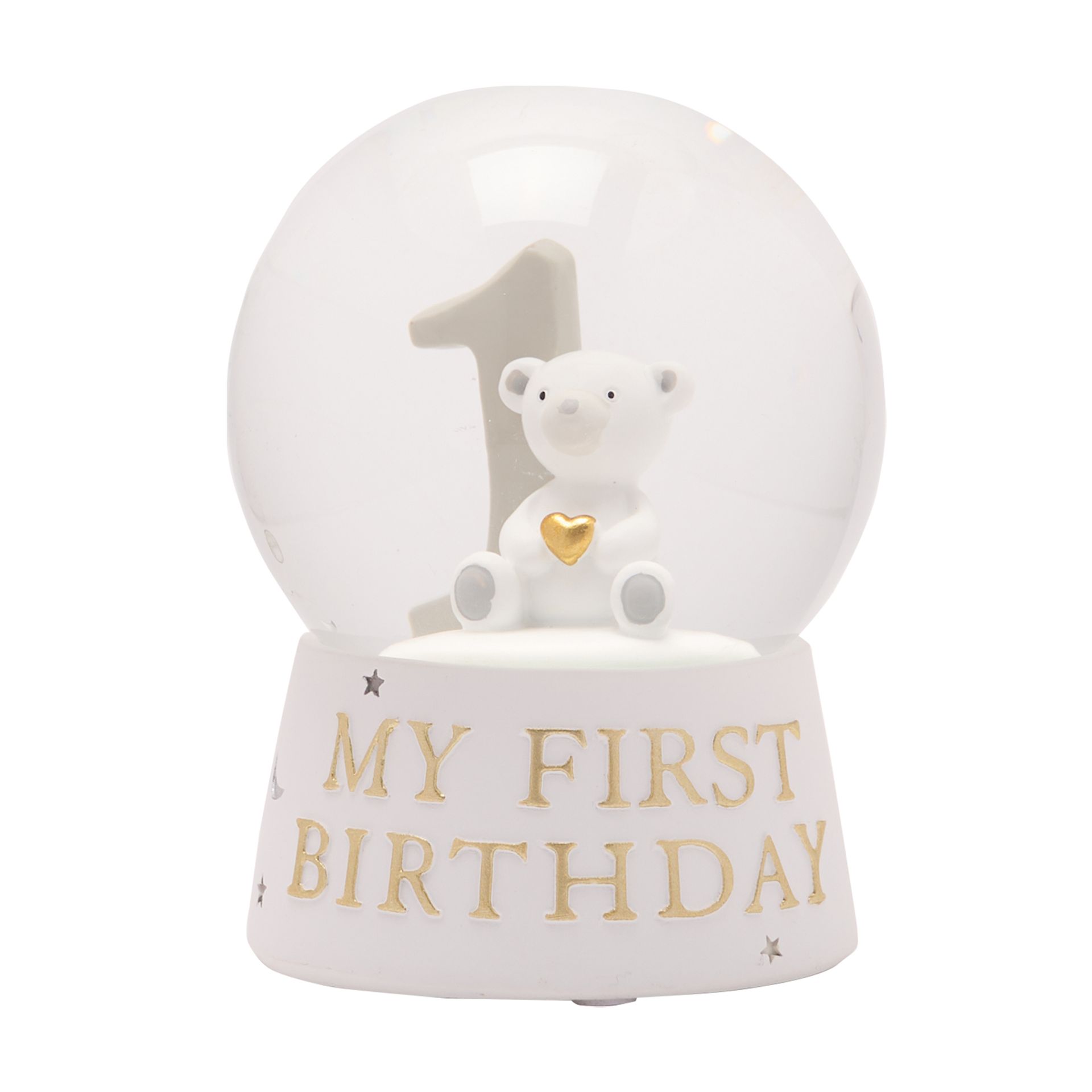 Bambino My First Birthday Teddy Bear Water Globe