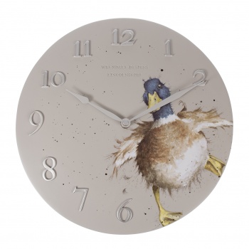Wrendale Designs Wall Clock Duck Design