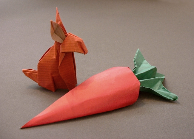 origami bunnies easter