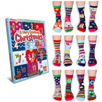 United Oddsocks Women's 12 Days of Christmas Sock Advent Calendar