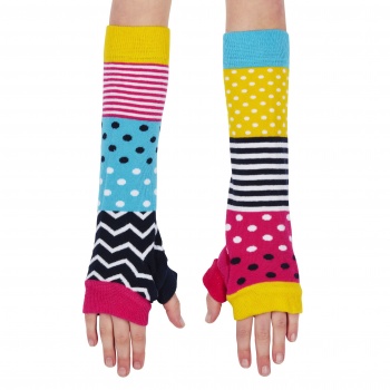 United Oddsocks Mixed Pattern Girls Arm Warmers