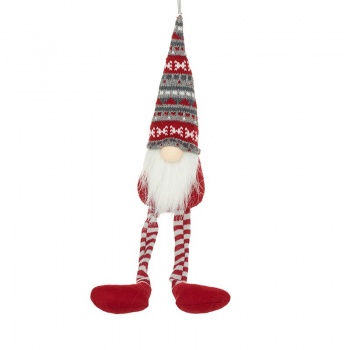Heaven Sends Sitting Santa with Hat and Long Legs