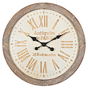 Originals Large Vintage Style Wooden Wall Clock