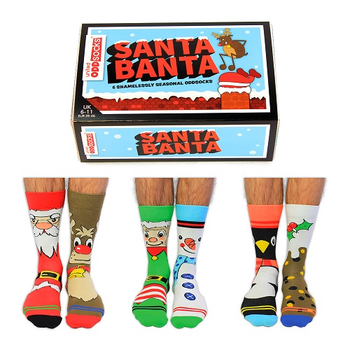 United Oddsocks Santa Banta Christmas Socks