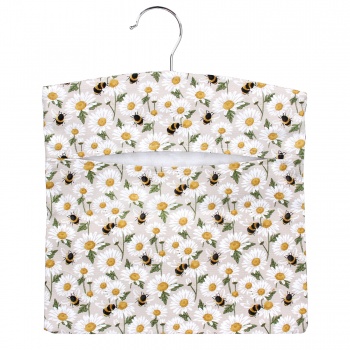 Gisela Graham Bumblebee and Daisy Spring Design Peg Bag