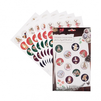 Wrendale Designs Christmas Design Sticker Sheet Set