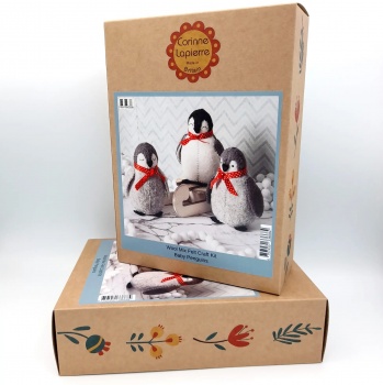 Corinne Lapierre Mix Felt Baby Penguins Christmas Craft Kit