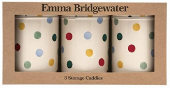 Emma Bridgewater Polka Dot Tea, Coffee & Sugar Caddies