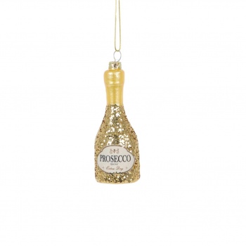 Sass and Belle Gold Prosecco Christmas Tree Bauble