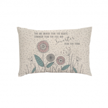 East of India You are Braver Than You Believe Rectangular Cushion