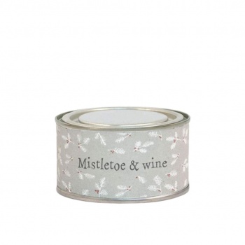 East of India Christmas Mistletoe and Wine Scented Candle