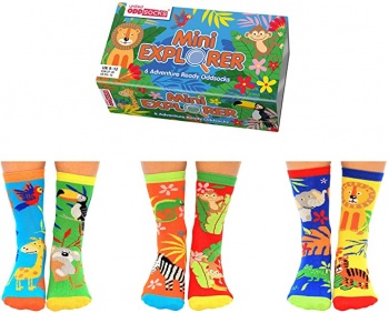 United Oddsocks Children's Novelty Mini Explorer Socks