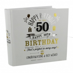 Signography 50th Birthday Gift Photo Album