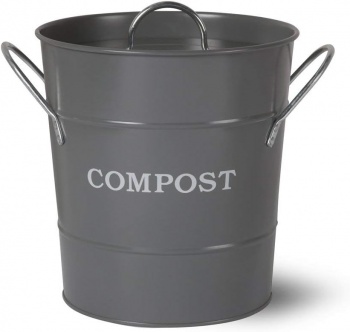 Garden Trading Grey Metal Compost Bucket