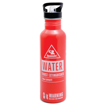 Gentlemen's Hardware Fire Extinguisher Stainless Steel Water Bottle