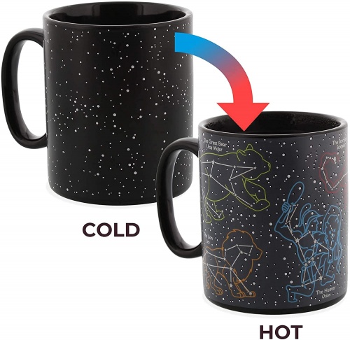 Ginger Fox Constellations Heat Changing Star Themed Mug