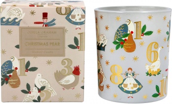 Gisela Graham Large Christmas Pear Scented Candle