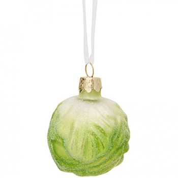 Gisela Graham Glass Brussel Sprout Decoration