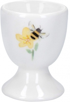 Gisela Graham Spring Buttercup and Bumblebee Ceramic Egg Cup
