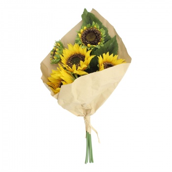 Gisela Graham Faux Sunflower Bouquet Decoration