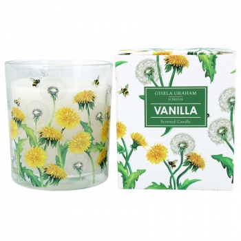 Gisela Graham Large Dandelion and Bee Vanilla Scented Candle
