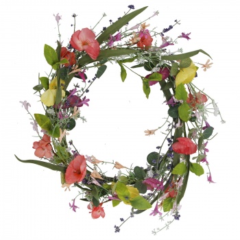 Gisela Graham Poppy Inspired Decorative Easter Wreath