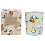Gisela Graham 12 Days of Christmas Small Festive Pear Scented Candle