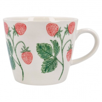 Gisela Graham Strawberry Design Stoneware Mug