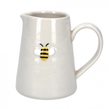 Gisela Graham Small Ceramic Jug - Embossed Bee Detail