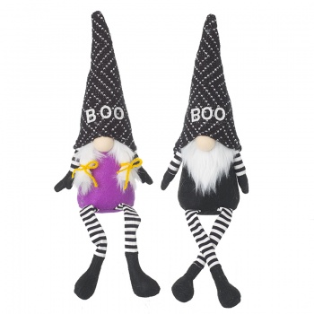Heaven Sends Set of Two Boo Themed Halloween Decorative Gonks